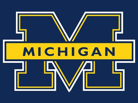 Michigan Wolverines football sign.